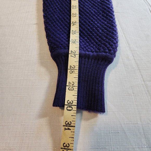 Geiger Wool Cropped Women's Blazer Jacket EU 34 USA Small Vintage Purple Button - Picture 8 of 10